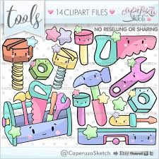 Tools Clipart Tools Graphics Commercial Use Toolbox Etsy In 2021 Clip Art Digital Paper Graphic
