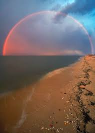 Arc Of A Sunset Rainbow Over Big Stone Beach Delaware Bay
