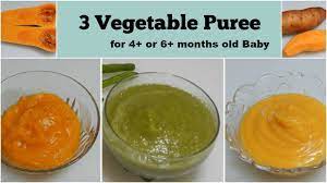 3 Vegetable Puree For 4 Or 6 Months Baby L Healthy Baby Food Recipe L Stage 1 Homemade Baby Food Youtube