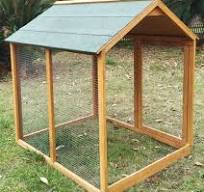 Enclos pour poulet résistant aux intempéries - XXL - Grande cage à caille -  En bois massif - Convient pour 4 à 6 poules - Peut également être utilisé  ...