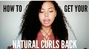 How to get my curly hair back. My Curly Hair Journey How To Get Your Natural Curls Back Youtube