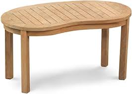 Youll like the cocktail tables scalelarge enough to be practical but small enough to fit comfortably in a variety of spaces. Teak Banana Oval Kidney Shaped Wood Coffee Table Jati Brand Quality Value Amazon Co Uk Home Kitchen