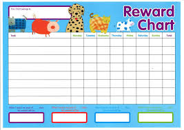 Punctual Kids Reward Chore Chart With Rewards Star Reward