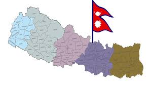 Netradične tvarovaná vlajka nepálu, ktorá bola spolu s nepálsku ústavou prijatá roku 1962, je tvorená dvoma na sebe položenými pravouhlými trojuholníkmi karmínovej farby lemovanými modrým pruhom. Nepal Mapa S Vlajky Mapa Nepalu S Vlajkou Jizni Asie Asie