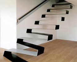Ideally, free floating stairs design (also known as cantilever stairs) should not be too wide to ensure stability, especially when using wood or other materials that easily bend. Types Of Stairs Used In Building Construction