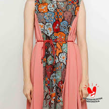 Buy dress batik asimetris di jakarta barat,indonesia. Jual Gesyal Dress Batik Midi Kombinasi Asimetris Runcing Wanita Peach Online Maret 2021 Blibli