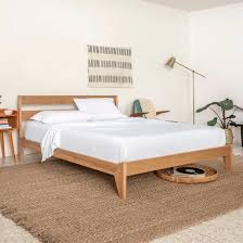 Wood Bed Frame Tuft Needle Oak Bed Frame Minimalist Bed Frame Bed Frame