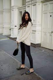Ootd Not Your Standard S Casual Look Goes Luxe With Velvet Mules Ruenow Effortlessly Chic Outfits Fashion Chic Outfits