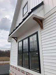 The exterior is usually rectangular in shape with large windows that brighten the home and a. Building A Bright Modern Farmhouse Home With Black Exterior Windows