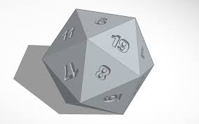 Loaded D20 Printable Tinkercad