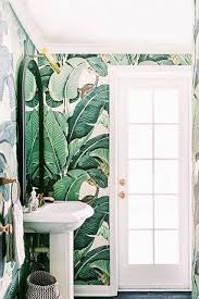Banana Bath Tropical Bathroom Decor Tropical Bathroom Bathroom Wallpaper