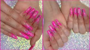 Discover (and save!) your own pins on pinterest. Neon Hot Pink Rose Foil French Acrylic Nails Design Nail Addict La Gel Polish Review Cruelty Free Youtube