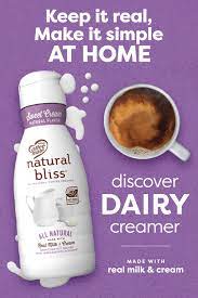 Natural Bliss Keep It Real Make It Simple Natural Bliss Natural Coffee Creamer Vegan Grocery List