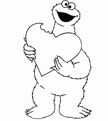 Free printable monster coloring pages for kids. Coloring Pages Cookie Monster Coloring Pages