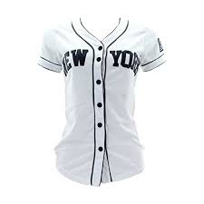 Black And White Baseball Jersey True Rock Womens New York Baseball Shirt Want Additional Info Click On The Image Com Imagens Roupas Camisa De Basquete Camisetas De Formatura