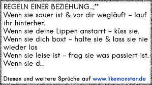 Regeln Einer Beziehung Wenn Sie Sauer Ist Vor Dir Weglauft Lauf Ihr Hinterher Wenn Sie Deine Lippen Anstar Tolle Spruche Und Zitate Auf Www Likemonster De