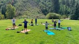 Family Yoga in the Garden
