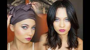 Use your palms to hold the base of the part and stretch the hair carefully to prevent any bumpy parts. How To Wrap Your Hair Keep It Straight Overnight Youtube