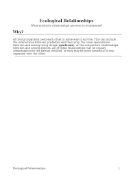 .ecological relationships answers book you are also motivated to search from other sources grade 11a: 17 Ecological Relationships S Pogil 23 Rennel Symbiosis Predation