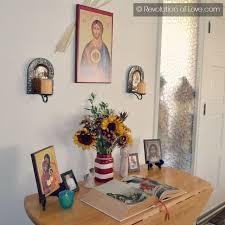 Projectblessed Prayer Pledge Day 8 Blessed Is She Home Altar Catholic Catholic Decor Prayer Corner