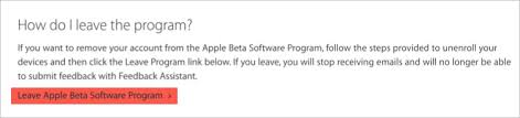 Apple helpfully notes, if you would like to unenroll your ios device, you need to put it into recovery mode and then restore from the ios 8 backup you created before you installed the ios public beta. How To Opt Out Of Ios And Macos Beta Programs Webnots
