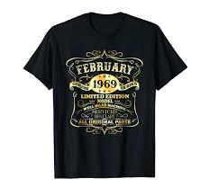 Along with the vintage 50th birthday invitation designs in our marketplace, you also have the option to choose the paper style and other elements to match your vision. Trending February 1969 Retro Shirt Vintage 50th Birthday Decorations Tees Design