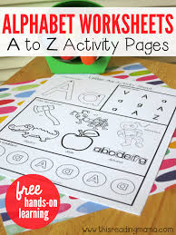 A to z letter find. Alphabet Worksheets Activity Pages From A To Z