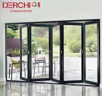 Aluminum Large Folding Sliding Glass Doors