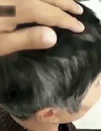 Dyeing,hair care,healthy dyed black hair. Unique Natural Darkening Shampoo Bar