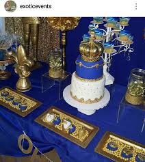 Royal Prince Baby Shower Dessert Table Royal Prince Baby Shower Prince Baby Shower Royalty Baby Shower