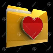 ✓ free for commercial use ✓ high quality images. Yellow Folder With Red Heart Isolated On Black Background High Resolution 3d Stock Photo Picture And Royalty Free Image Image 12979866