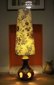 Very Large Retro Vintage 60s 70s Mid Century Floor Standing Lamp Lampshade Floor Standing Lamps Standing Lamp Lamp