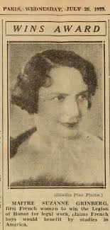 Zoom sur l'avocate Suzanne Grinberg (1888-1972)