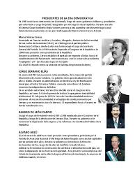 Presidentes de La Era Democrática