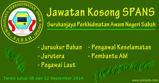 887 likes · 13 talking about this. Jawatan Kosong Terkini Spans Suruhanjaya Perkhidmatan Awam Negeri Sabah Bulan September 2014 Job