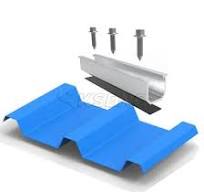 Metal roof solar racking solar mini rail mounting system ...