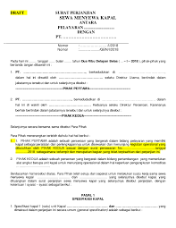 Contoh surat repatriation dari kapal. Doc Surat Perjanjian Sewa Menyewa Kapal Kamal Maska Academia Edu