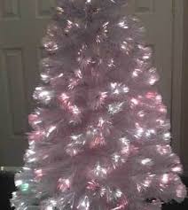 Christmas trees that come decorated with multicoloured dotted fibre optics. 6 Foot White Fiber Optic Christmas Tree Artificial Christmas Tree
