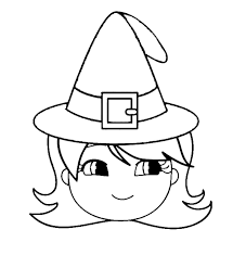 Disegno Di Cappello Di Halloween Da Colorare Per Bambini