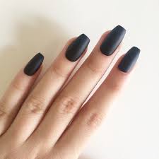 Coffin Short Matte Black Acrylic Nails Popular Items For Coffin Nails On Etsy Short Coffin Nails Designs Black Coffin Nails Short Coffin Nails