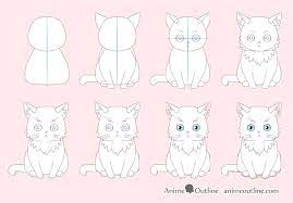 The cat, for all his cutesy looks, then sounded older and demanded respect. How To Draw An Anime Cat Step By Step Animeoutline