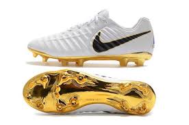New Nike Tiempo Legend Vii Fg Kangaroo Boots White Gold Football Boots Football Boots Soccer Boots Nike Soccer