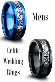 The Blue Ocean Celtic Ring Celtic Wedding Rings Unique Womens Wedding Rings Celtic Wedding Ring Sets