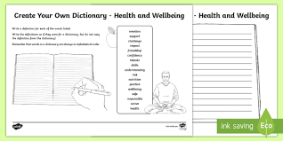 After all, who actually decides which words make it into those vaulted pages? Health And Wellbeing Keywords Create Your Own Dictionary