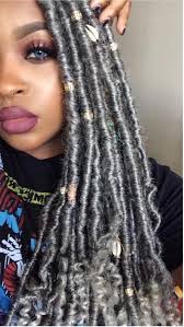 Black And Grey Bohemian Box Braids Beautiful Grey Locs Coiffure Locks Coiffure Naturelle Cheveux Africains