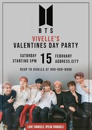 Who's your charming prince this valentine? Template Bts Valentine S Day Party Postermywall