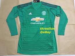 Nike manchester united shirt trikot jersy camiseta maglia size l. Bnwt Adidas Manchester United 2018 Home Goalkeeper Gk Soccer Jersey Shirt Dt6015 Ebay