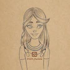 رسم بنت جميله In 2021 Female Sketch Art Female