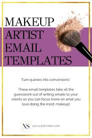 Makeup Artist Email Templates Freelance Makeup Artist Business Makeup Artist Business Templates