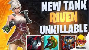 WILD RIFT | NEW CRAZY TANK RIVEN BUILD! | Challenger Riven Gameplay | Guide  & Build - YouTube